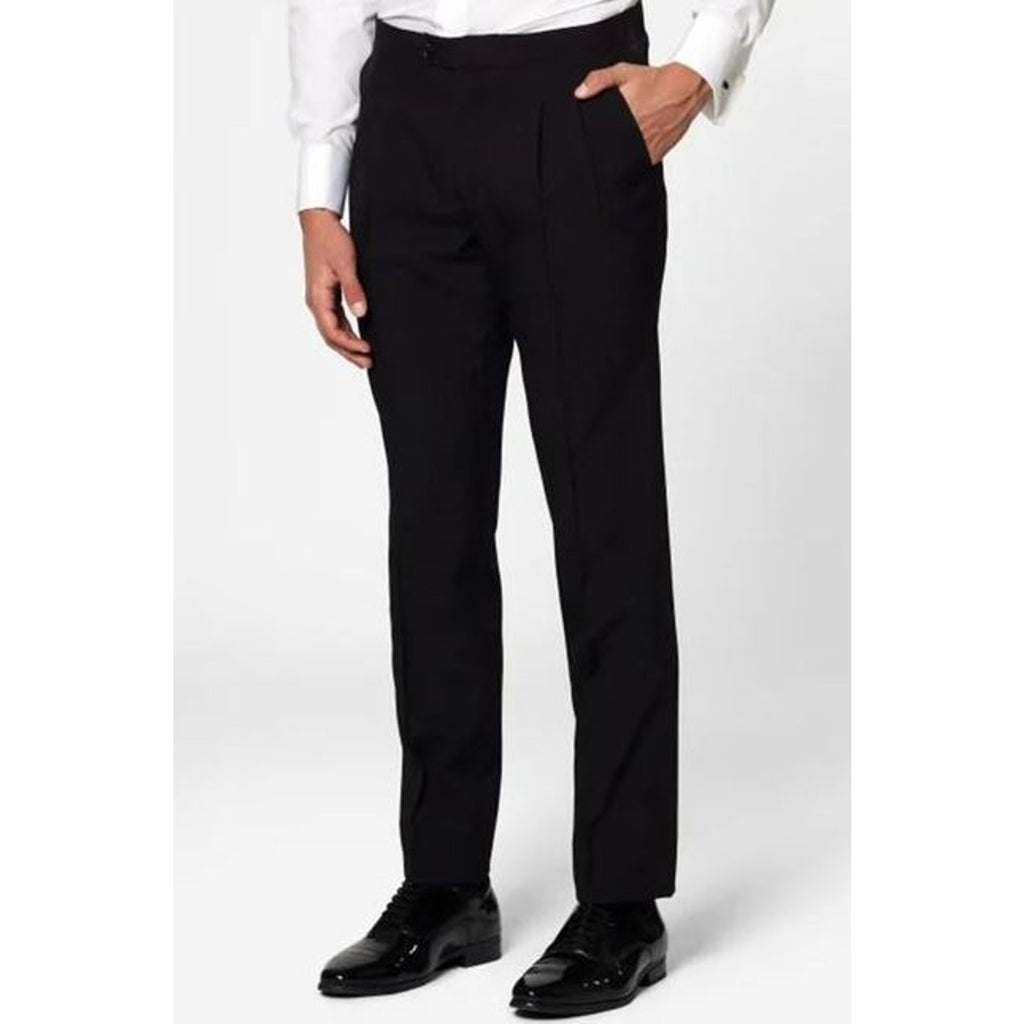 OPPOSUITS Mens Tuxedo Dress Pants 36 x 33 Black Pleated Slim Straight Leg NWOT