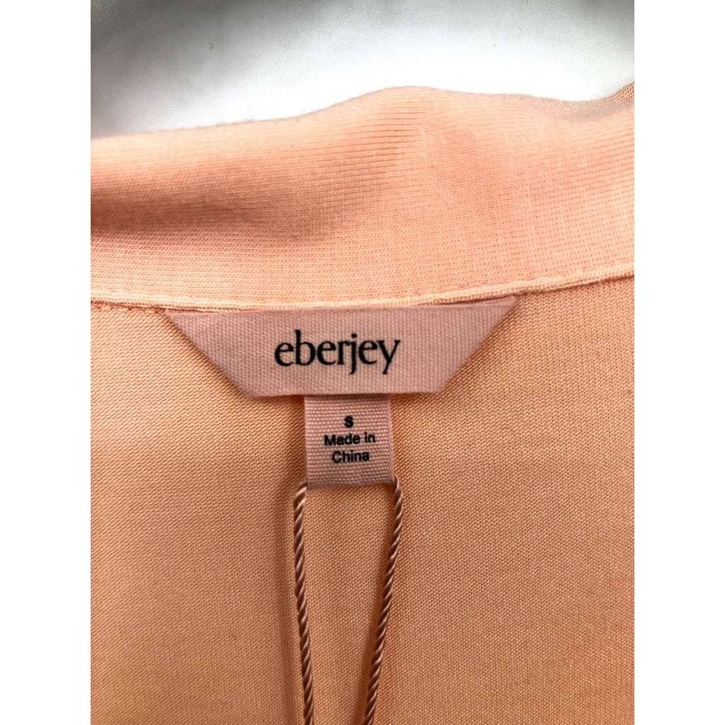 EBERJEY Gisele Shortie Short PJ Set Small Peach Parfait Ivory TENCEL Modal NWT
