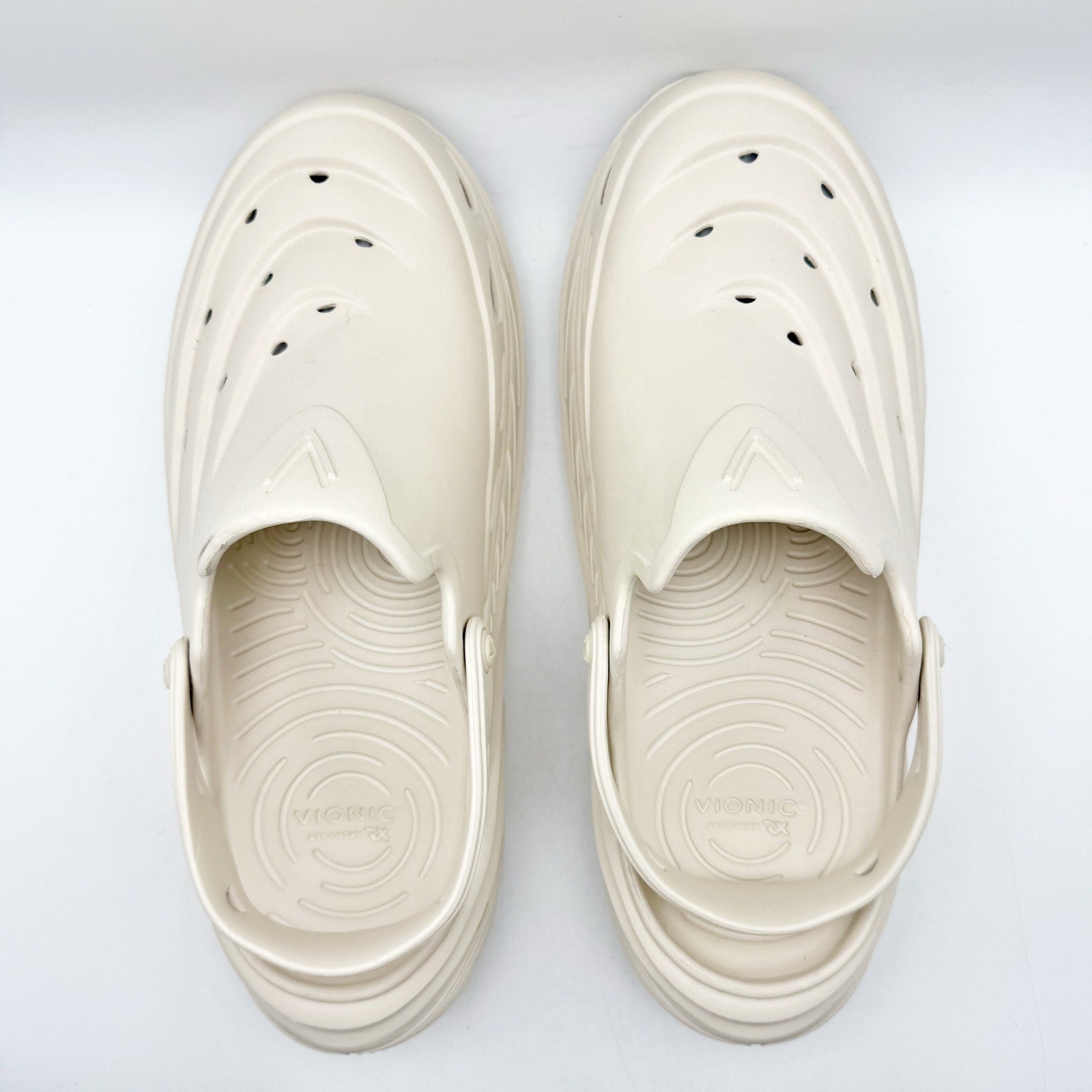 Vionic Womens Wave X Clogs US 13 Off White Comfort NWOB