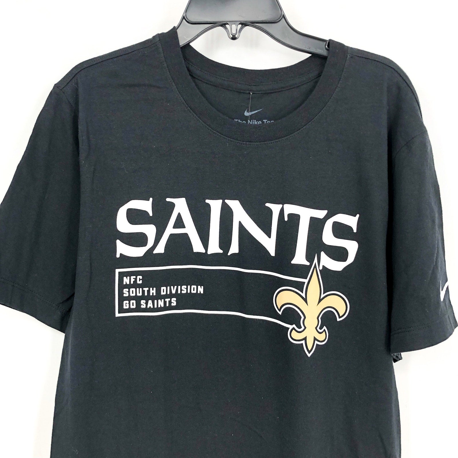 NIKE Mens New Orleans Saints Division Essential T Shirt Small Black NWT N199-00A
