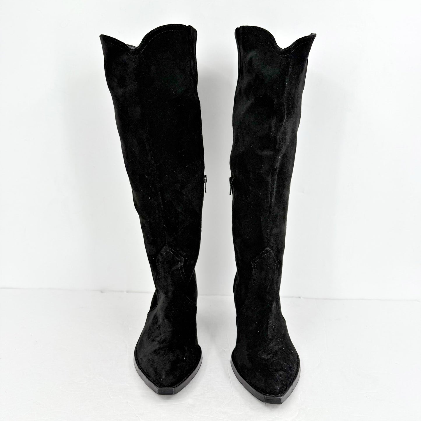 Dolce Vita Womens Knit Knee High Boots US 6.5 M EU 37 Black Fabric NWOB