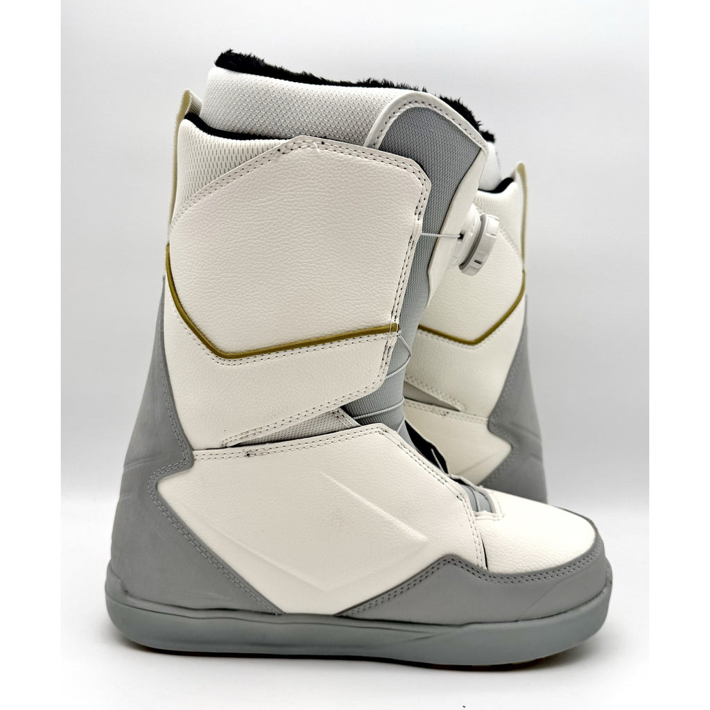 ThirtyTwo Womens Lashed Double Boa Snowboard Boot US 9 White Grey NWOB
