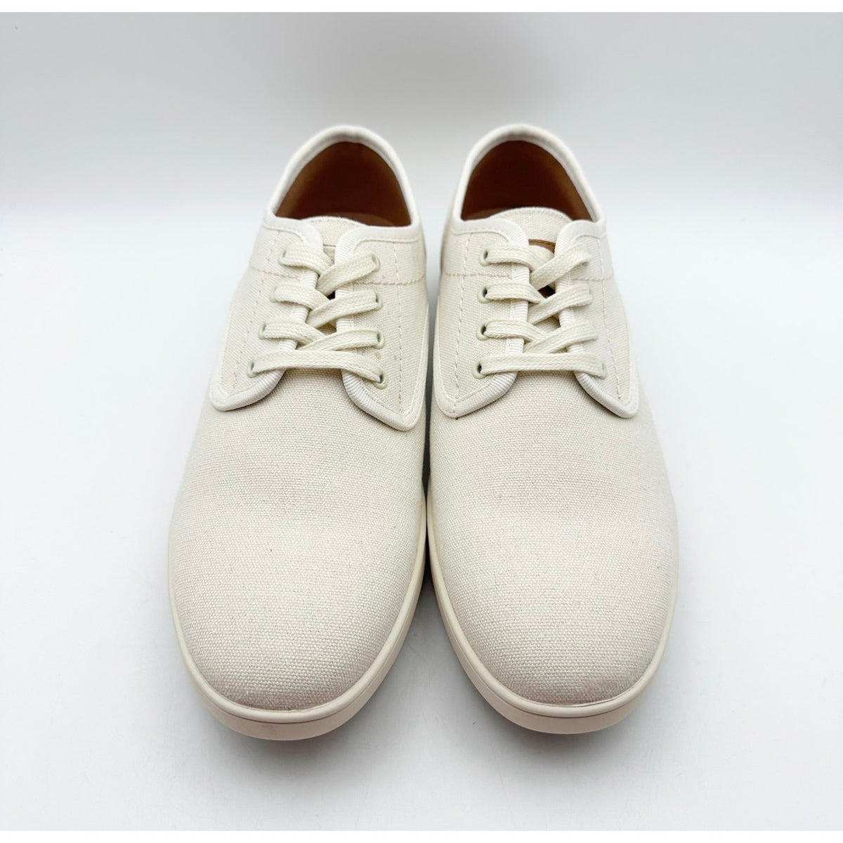 STEVE MADDEN Mens Fenta Casual Sneakers Size 8.5 M Cream White Fabric NIB