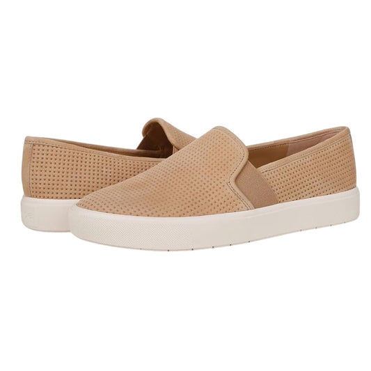 Vince Womens Blair Flats US 9 M EU 40 Tan Suede Slip on Casual Sneaker NIB
