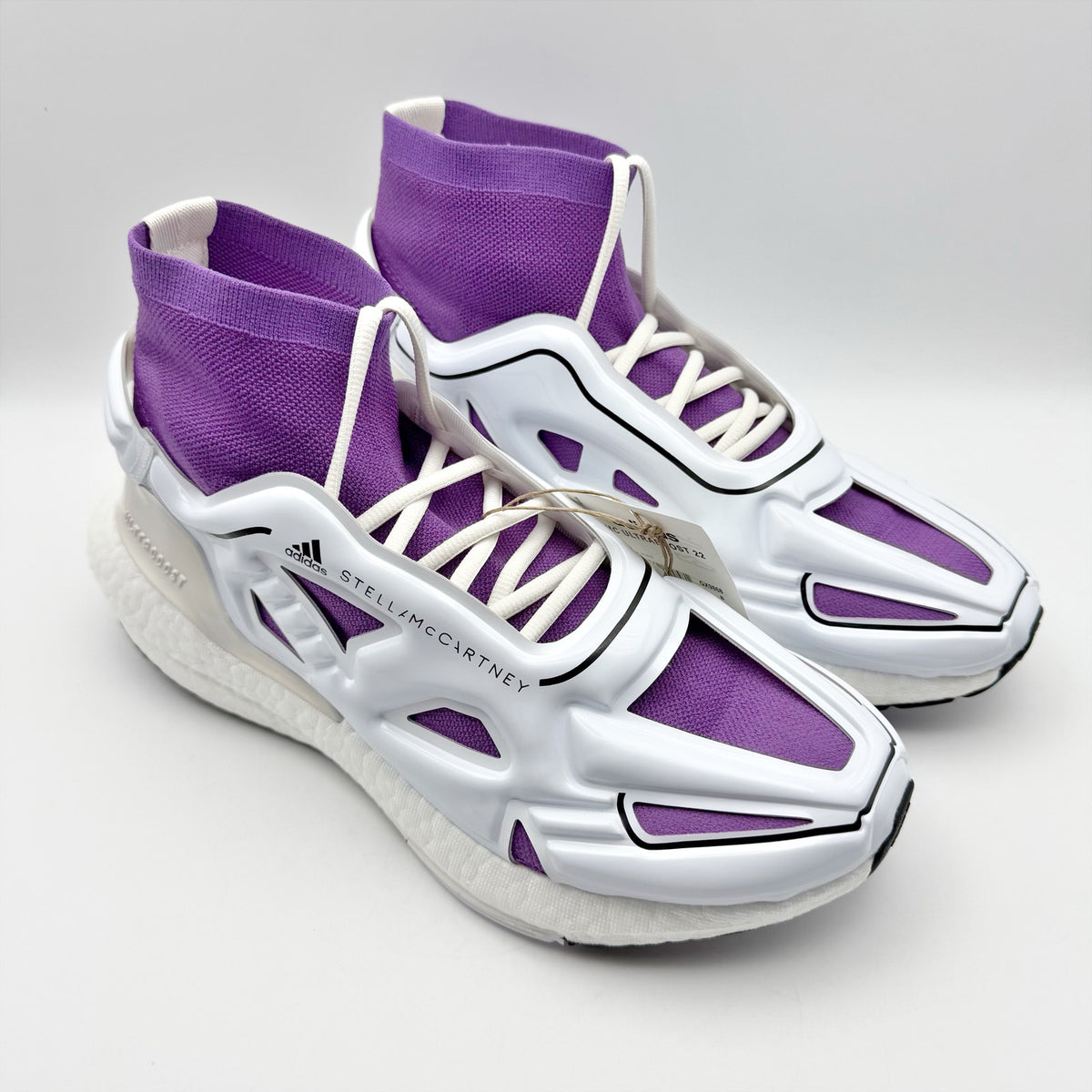 Adidas Stella McCartney Womens Ultraboost 22 Elevated Sneaker Size 9.5 White Purple