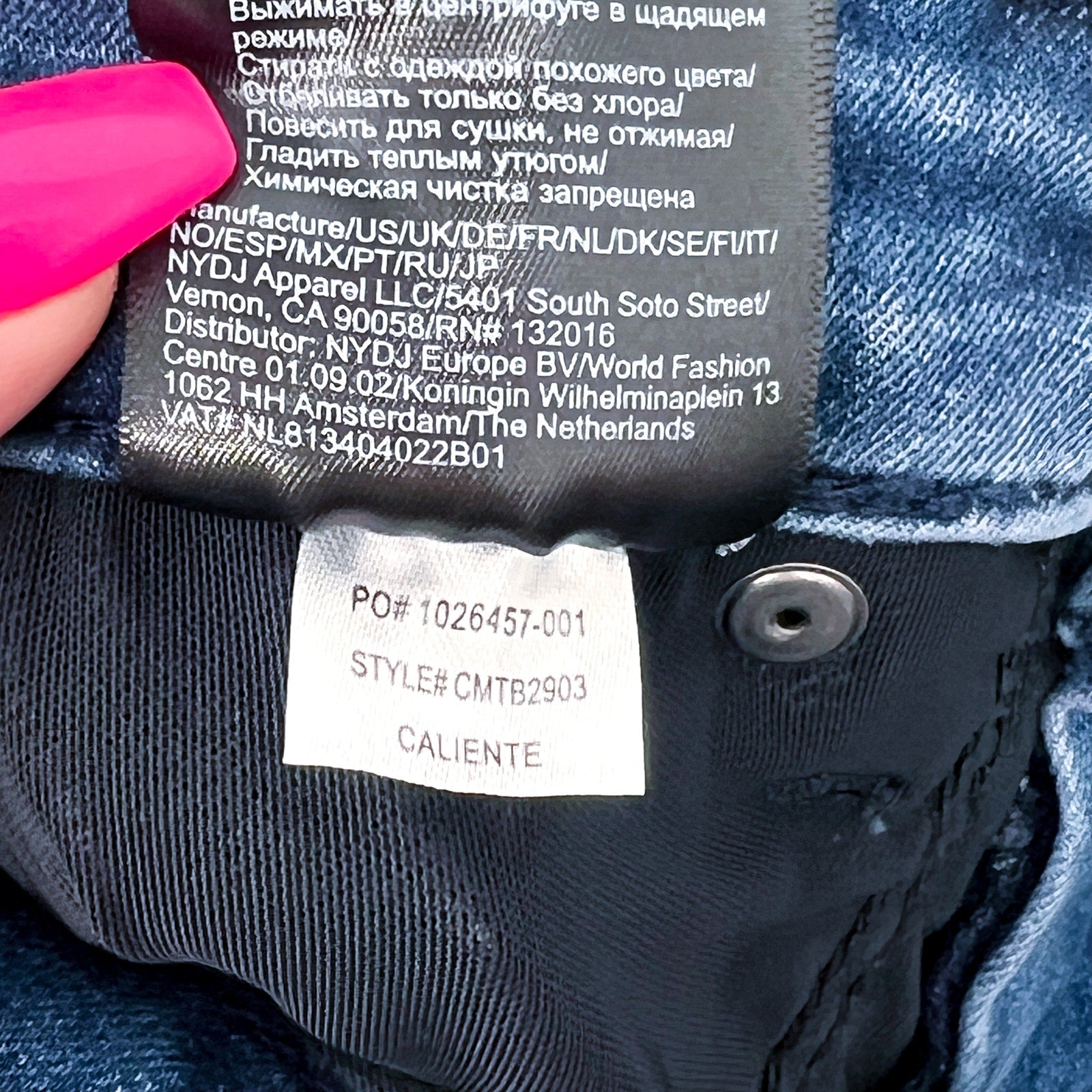 NYDJ Curves 360 Womens Slim Straight Crop Jeans Size 8 Caliente Blue NWOT