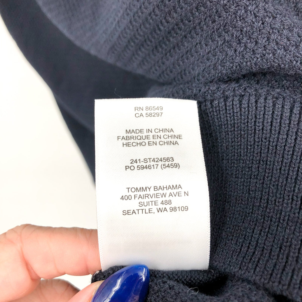 TOMMY BAHAMA Men's Coolside Sweater Polo XL Blue IslandZone Short Sleeve NWT