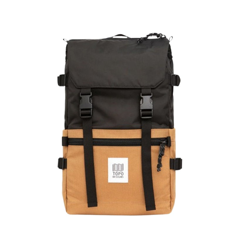 TOPO DESIGNS Unisex Rover Pack Classic 15″ Laptop Backpack Khaki Black NWT