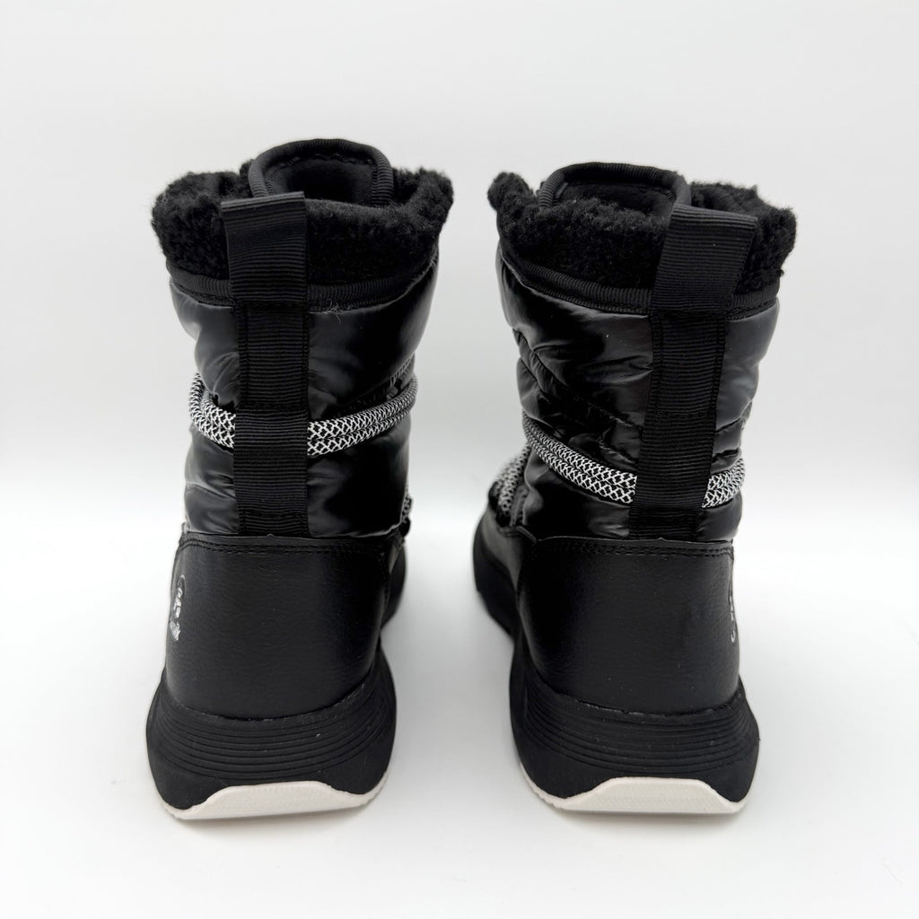 Kamik Womens Lea Pull Winter Boots US 7 M EU 38 Black Fleece NIB