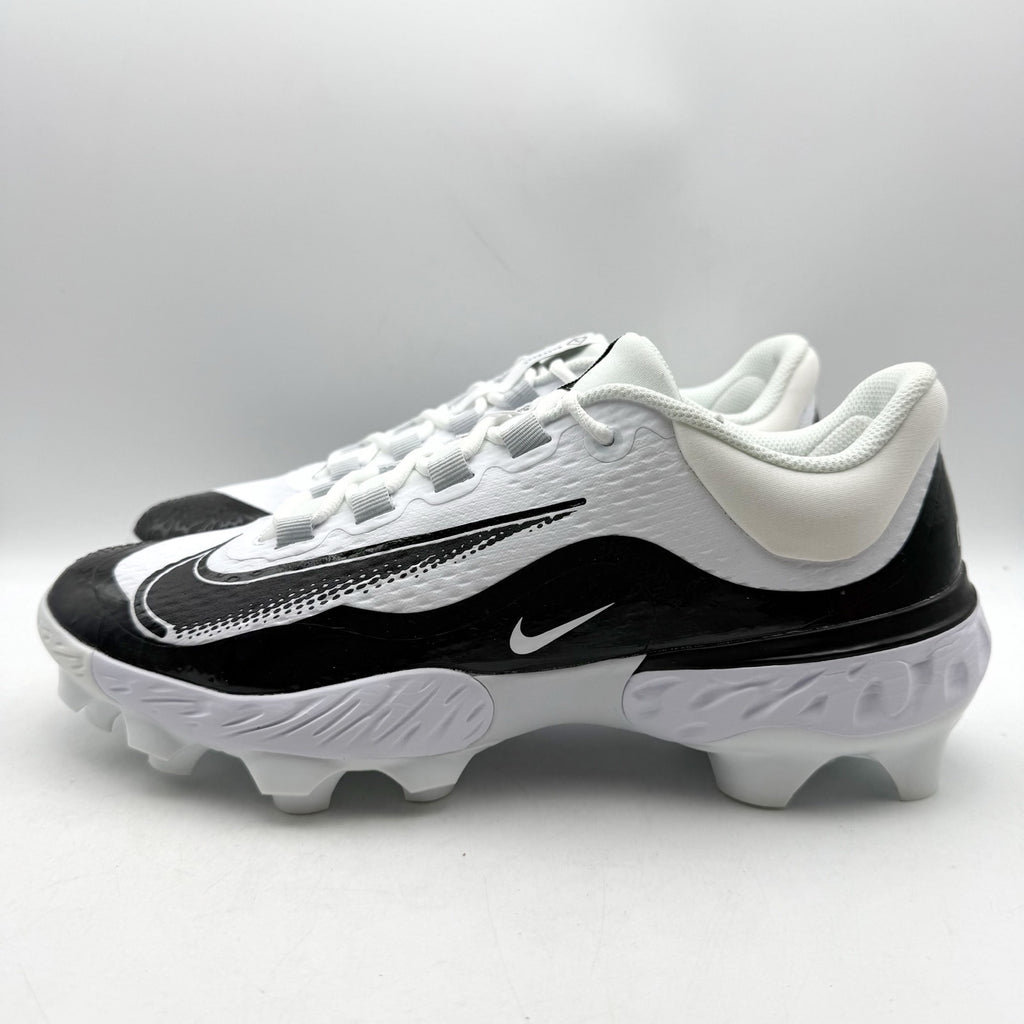 Nike MENS 11.5 Alpha Huarache Elite 4 Low MCS Baseball Cleats White FD6255 NWOB