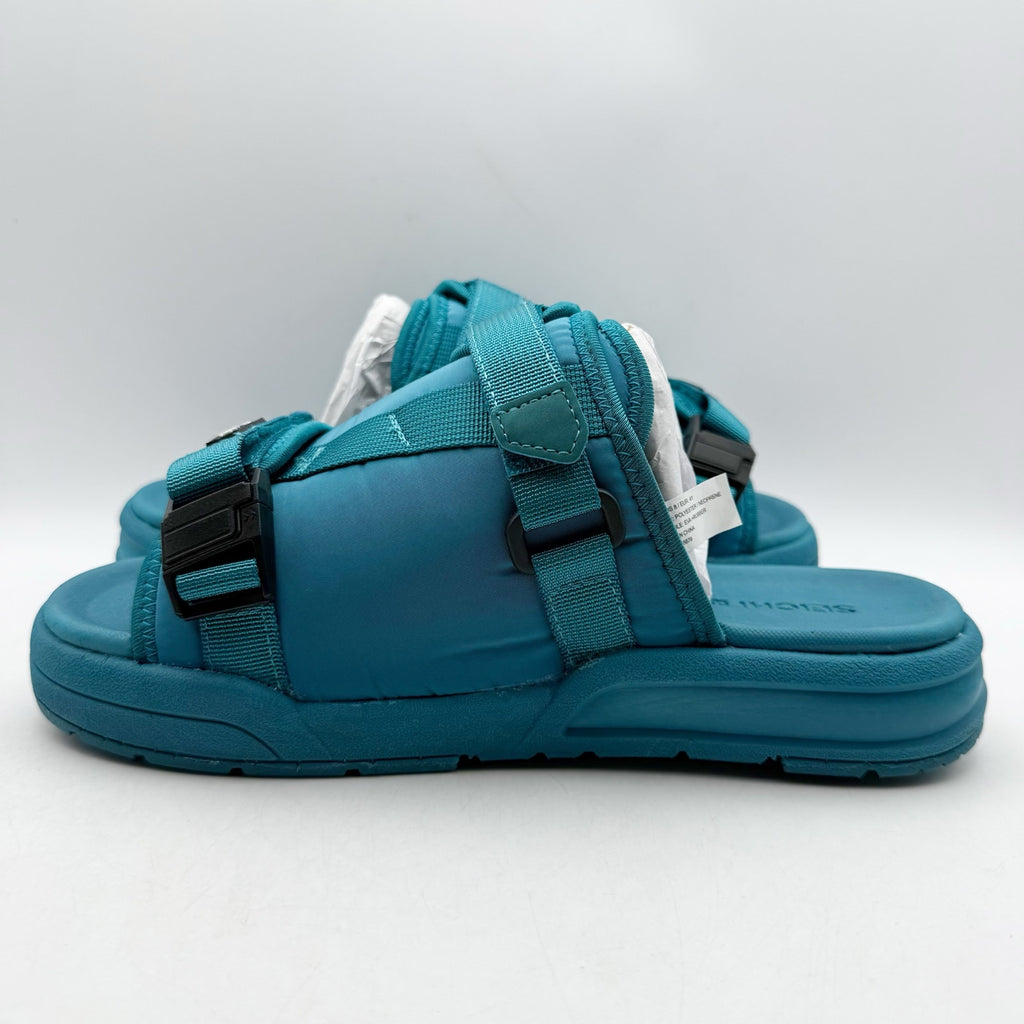 Seichi Mens Yoroi V2 Slide Sandals Size 8 EU 41 Forest Green Blue NIB