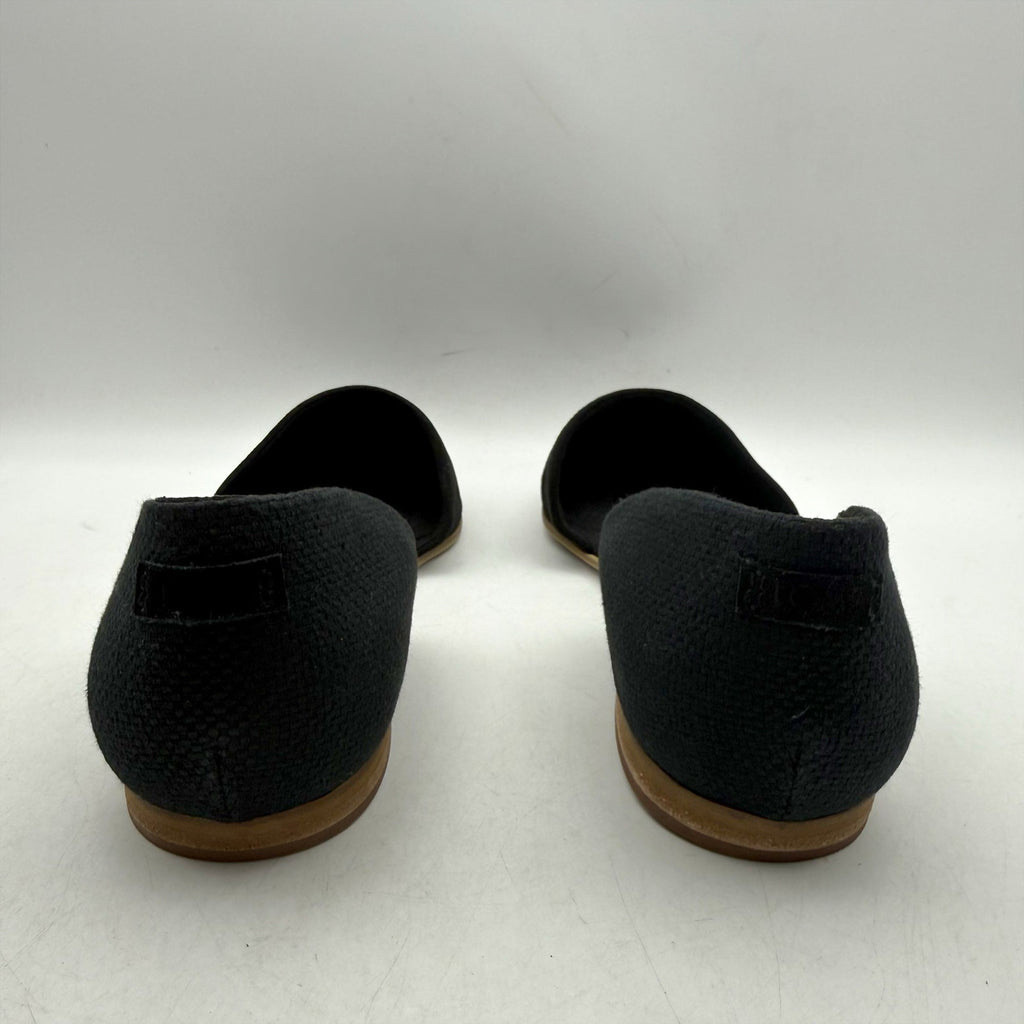 TOMS Womens Jutti D'Orsay Flats Size 9 EU 40 Black Suede NWOB