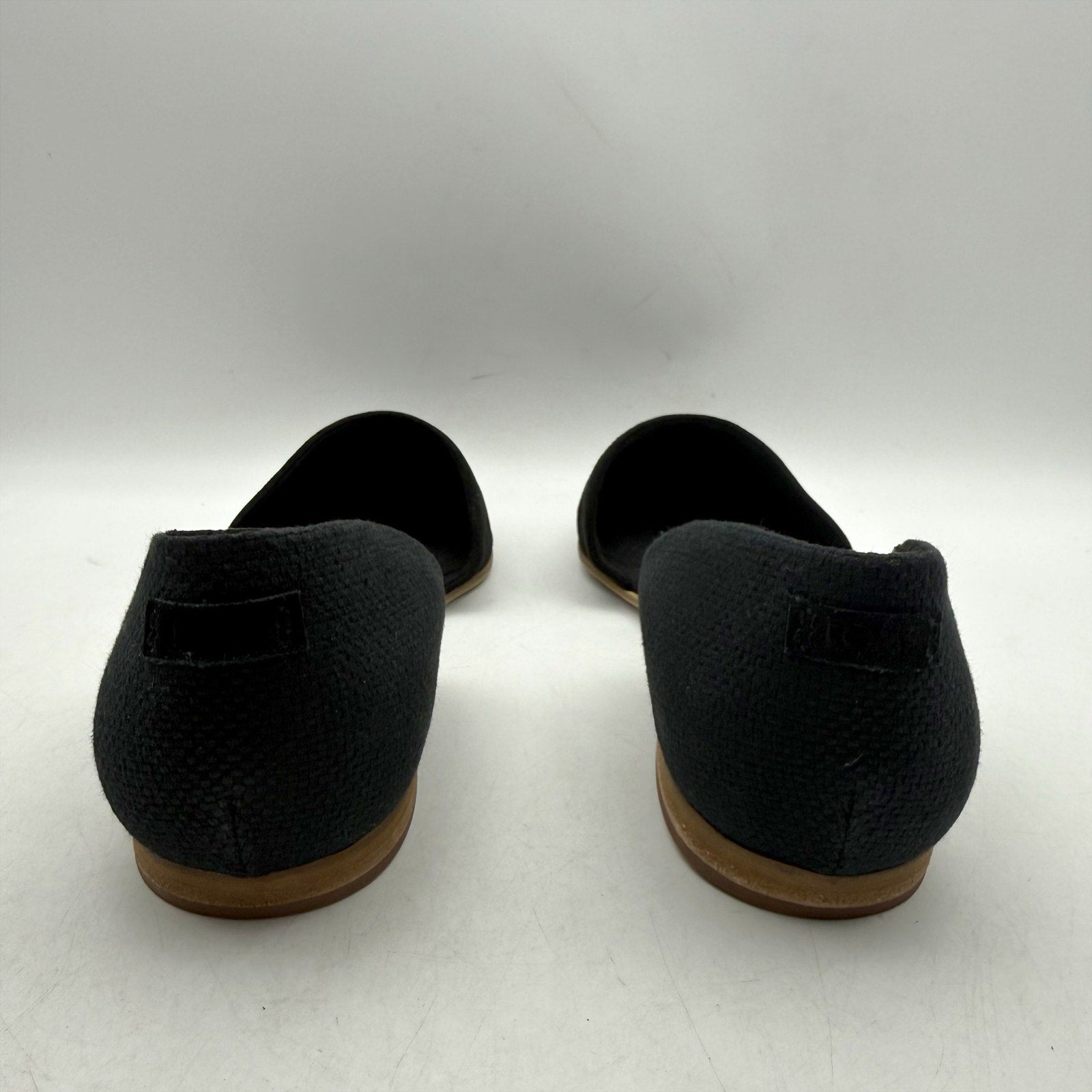 TOMS Womens Jutti D'Orsay Flats Size 9 EU 40 Black Suede NWOB