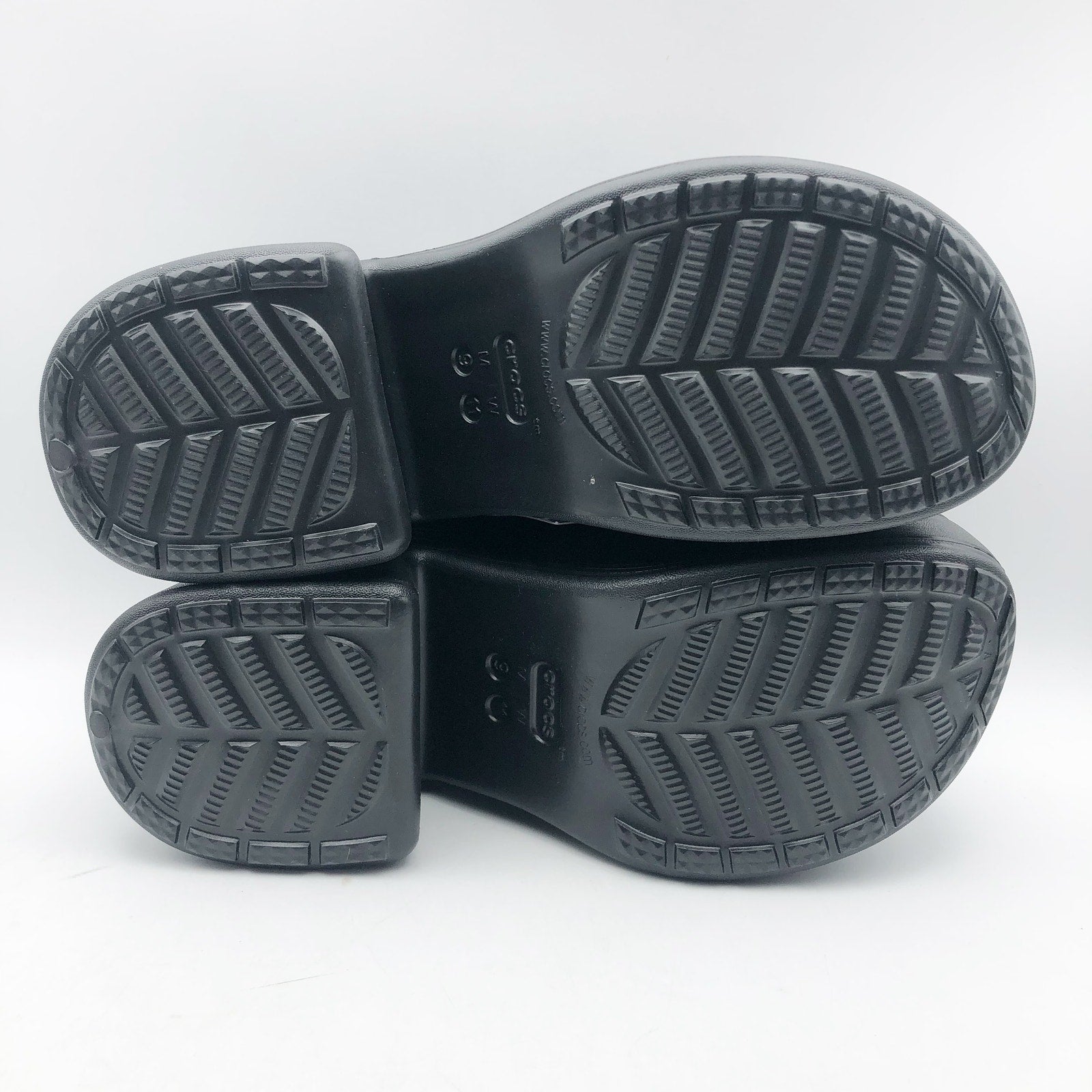 Crocs Womens Siren Crush Platform Clogs Size 11 Black Heels NWT