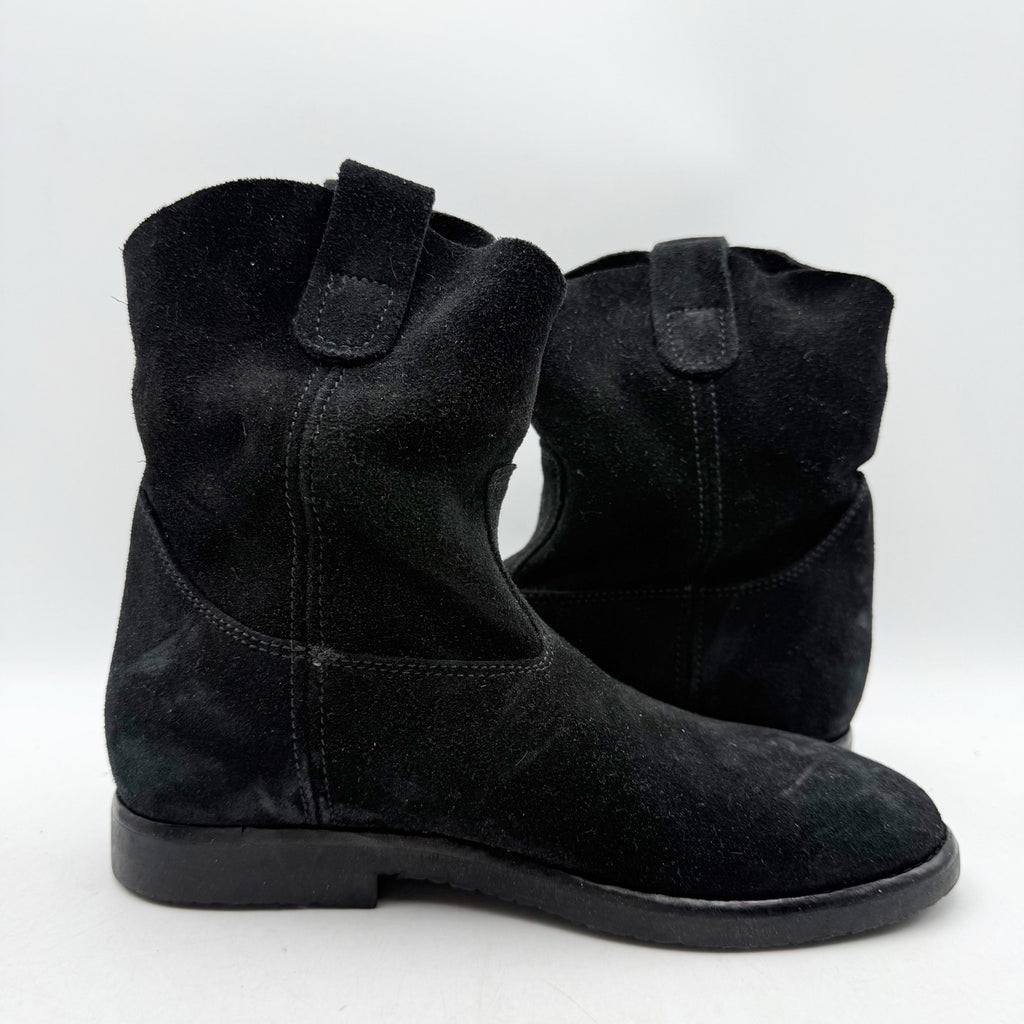 RE/DONE Womens 60s Camarguaise Ankle Boots EU 40 US 10 Black Suede NWOB