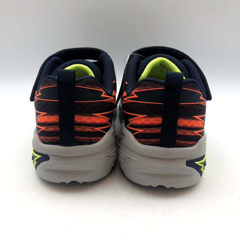SKECHERS Boys Light Storm 2.0 Bolt Brights Sneakers Size 2.5 Orange Green NIB