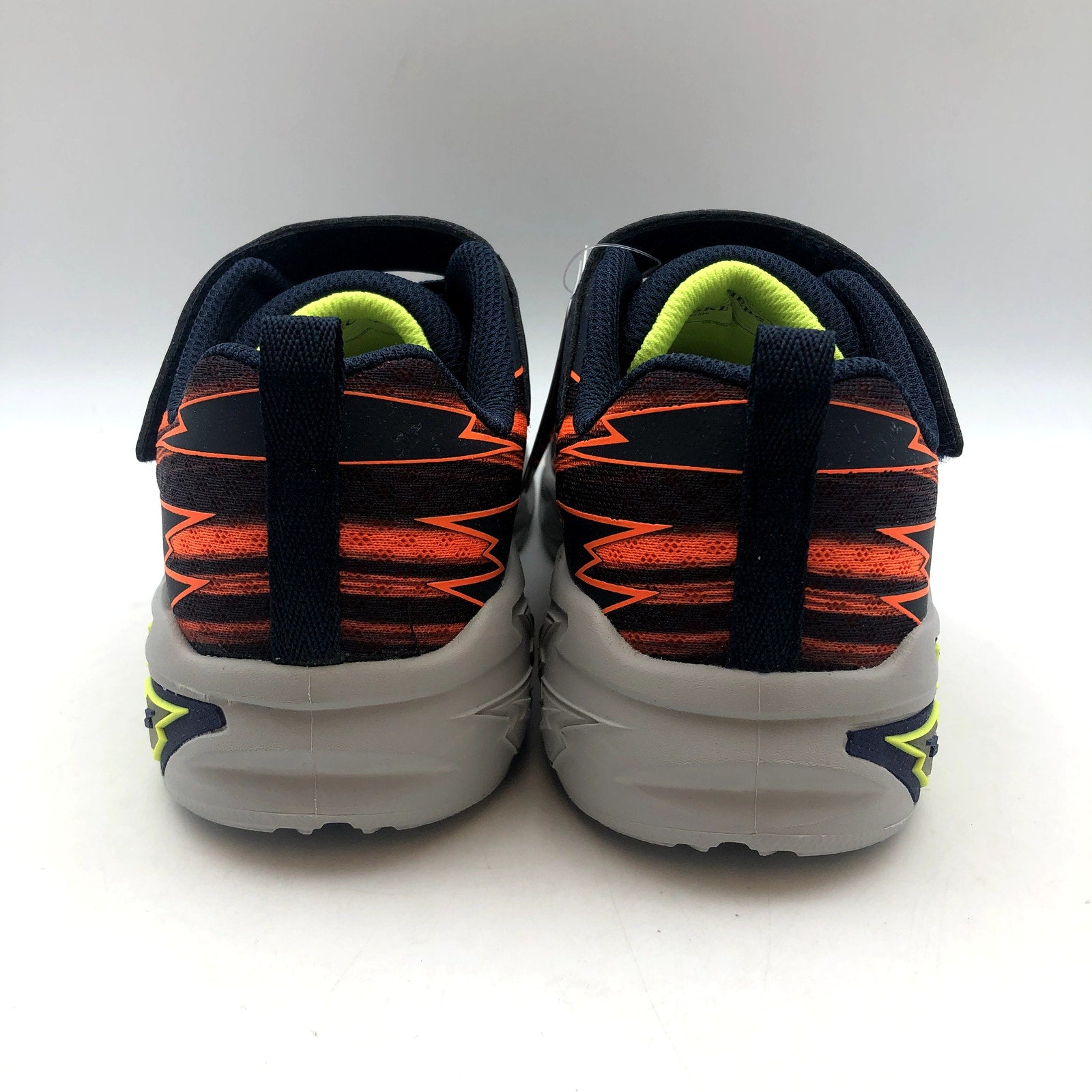SKECHERS Boys Light Storm 2.0 Bolt Brights Sneakers Size 2.5 Orange Green NIB
