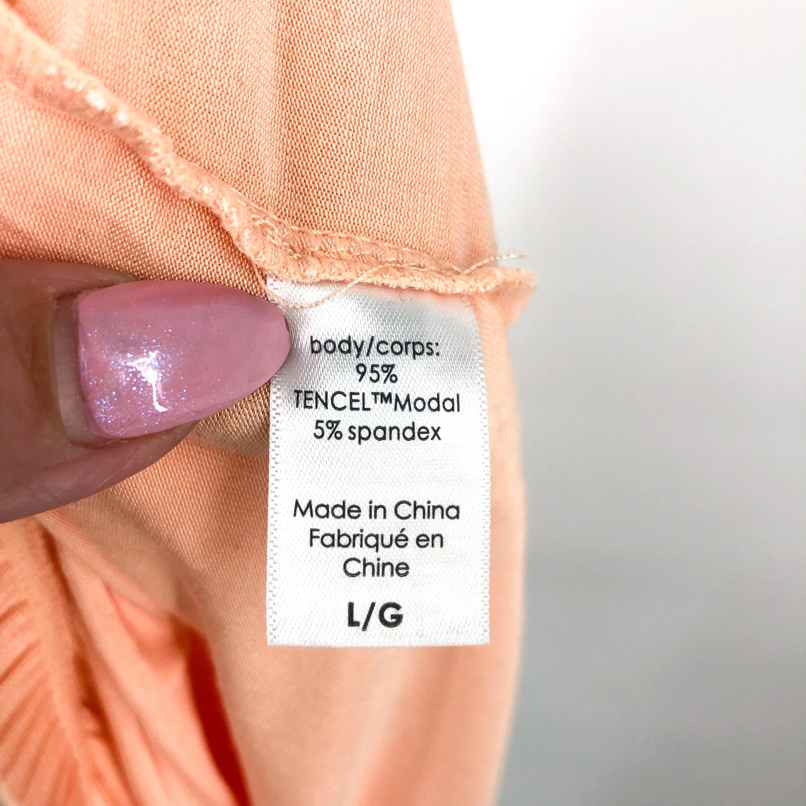 EBERJEY Gisele Relaxed Short PJ Set Large Peach Parfait Ivory TENCEL Modal NWOT