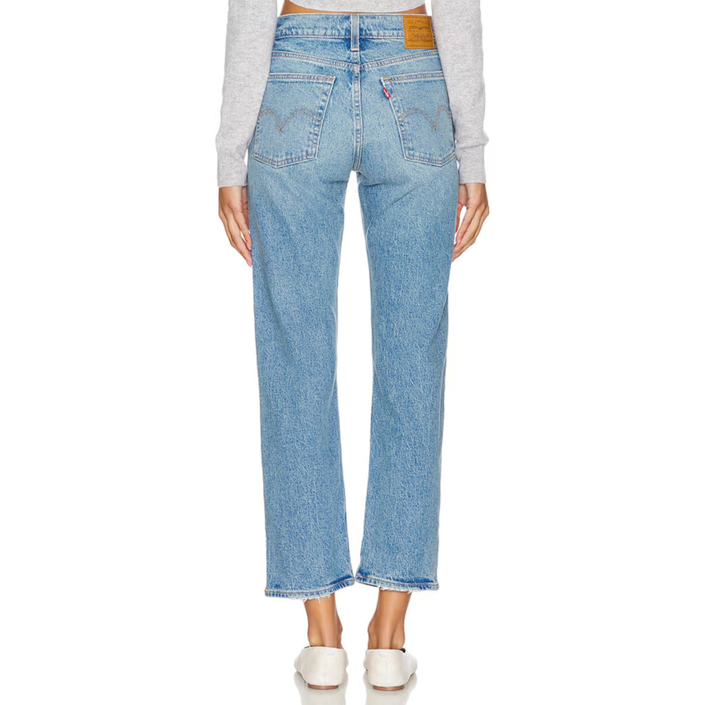 LEVI'S Women's Wedgie Straight Jeans 28x28 Calling All Blue 34964-0178 NWT