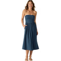 TOMMY BAHAMA Women's Bandeau Dress XS Blue Midnight Sea Strapless NWT