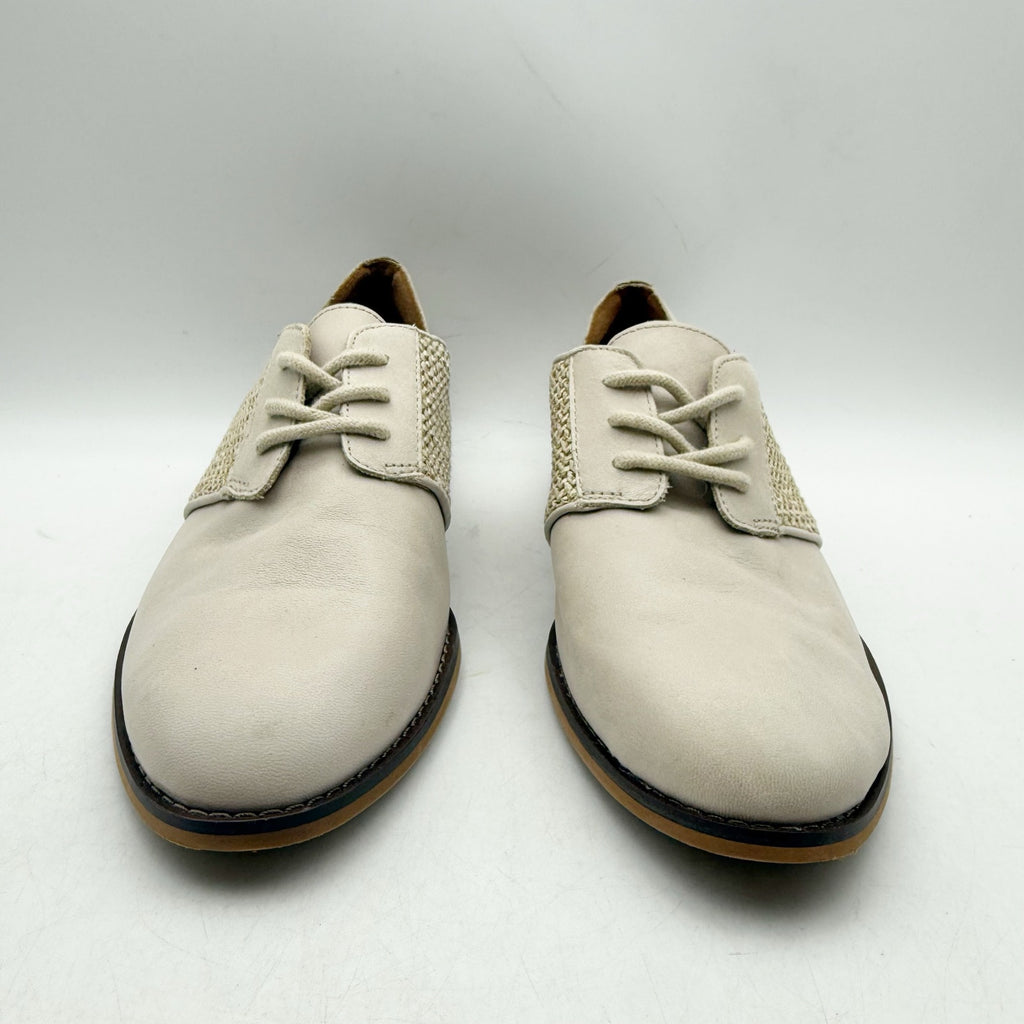 Lucky Brand Womens Elyza Oxford Shoes US 7 M Off White Leather NWOB