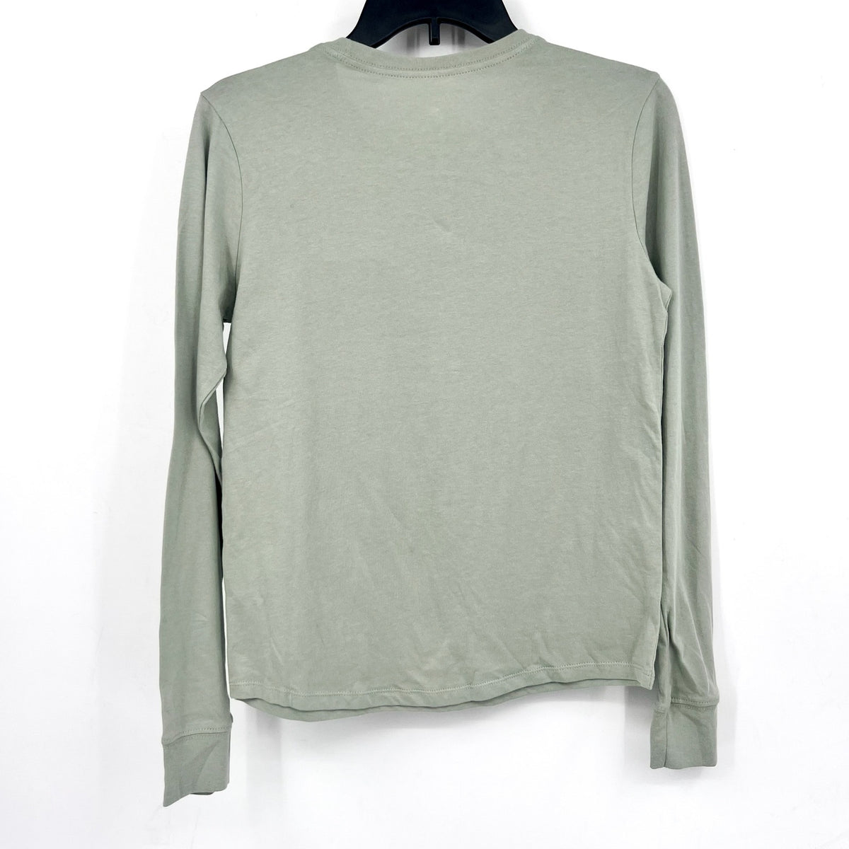 NIKE Women's Essentials Logo T-shirt XS Pale Green Long-Sleeve Crewneck NWT
