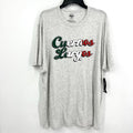 47 BRAND Mens Cuernos Lagros Texas Longhorn Tshirt Large Grey Short Sleeve NWT