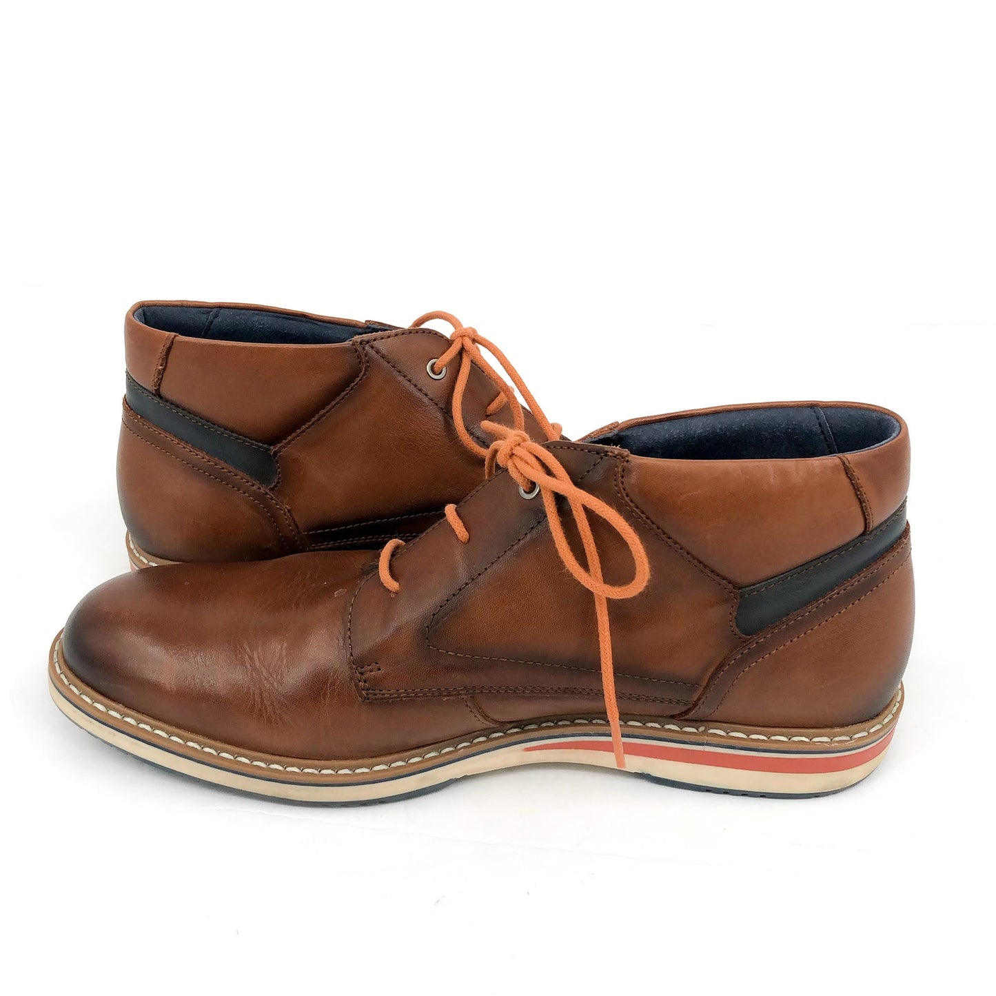 PIKOLINOS Mens Avila Oxford Dress Boots EU 40 US 7.5 Brown Calfskin Leather EUC