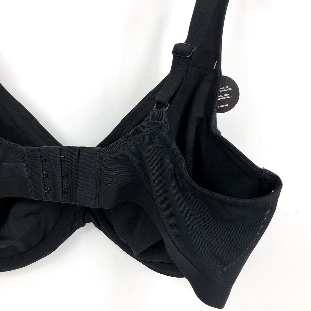 WACOAL Shape Revelation Pendulous Underwire Bra 36DD Black Full 855387 NWT
