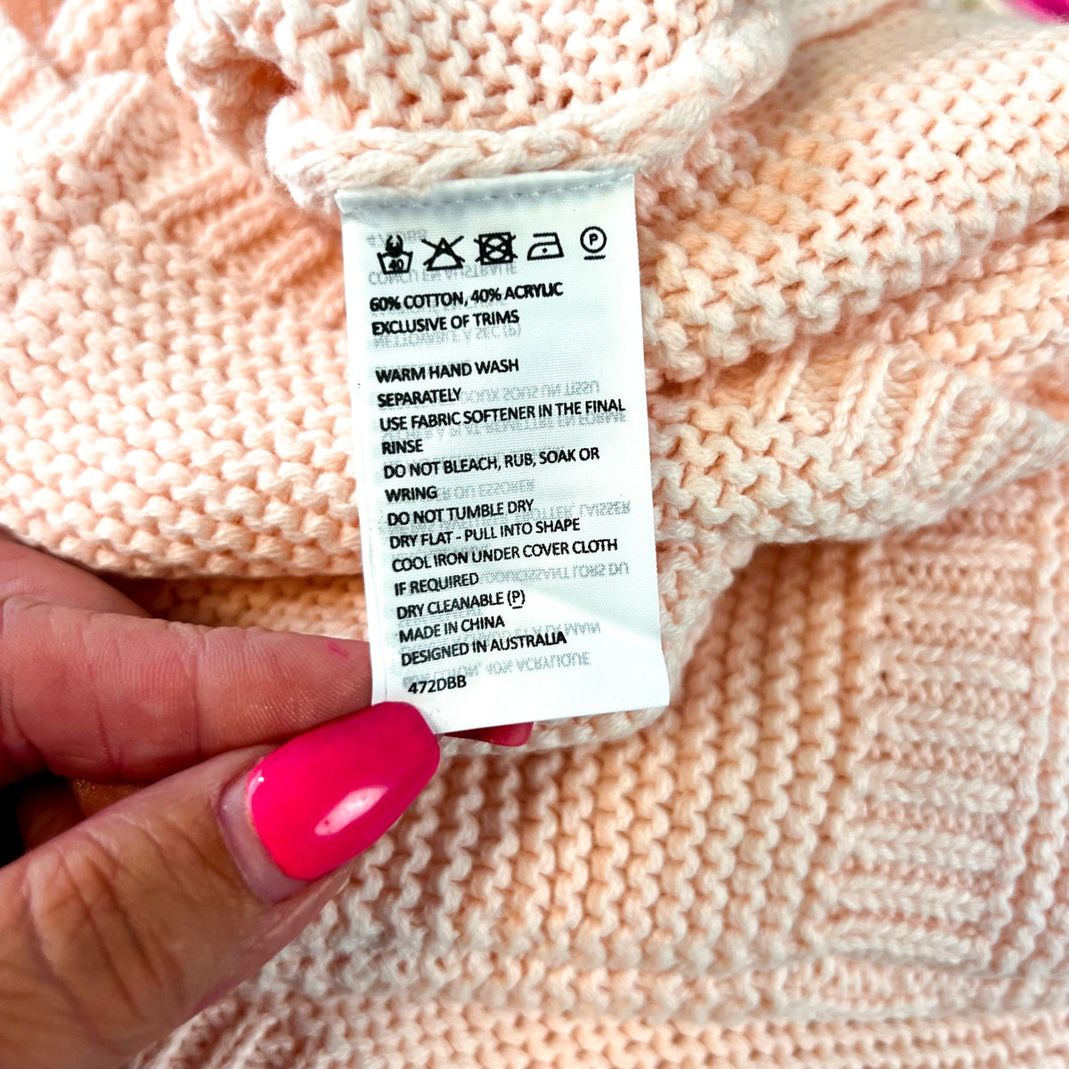 BARDOT Baby Girl Andi Knit Dress 6-12 Months Peach Pink Halter Neck NWT