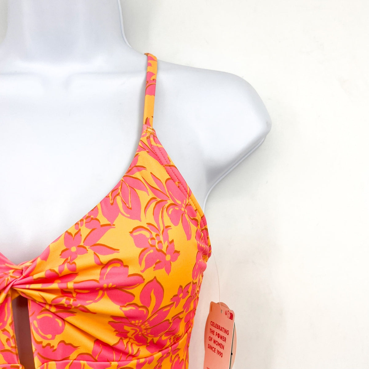 ROXY Big Girls Island Time One-Piece Swimsuit Size 16 Orange Golden Rays NWT