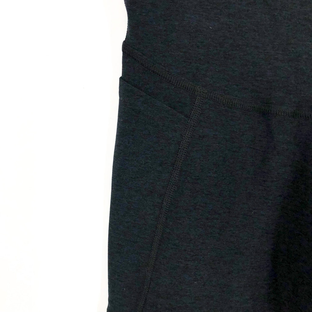 BEYOND YOGA Spacedye Love the Bump Midi Legging Small Grey Darkest Night NWOT