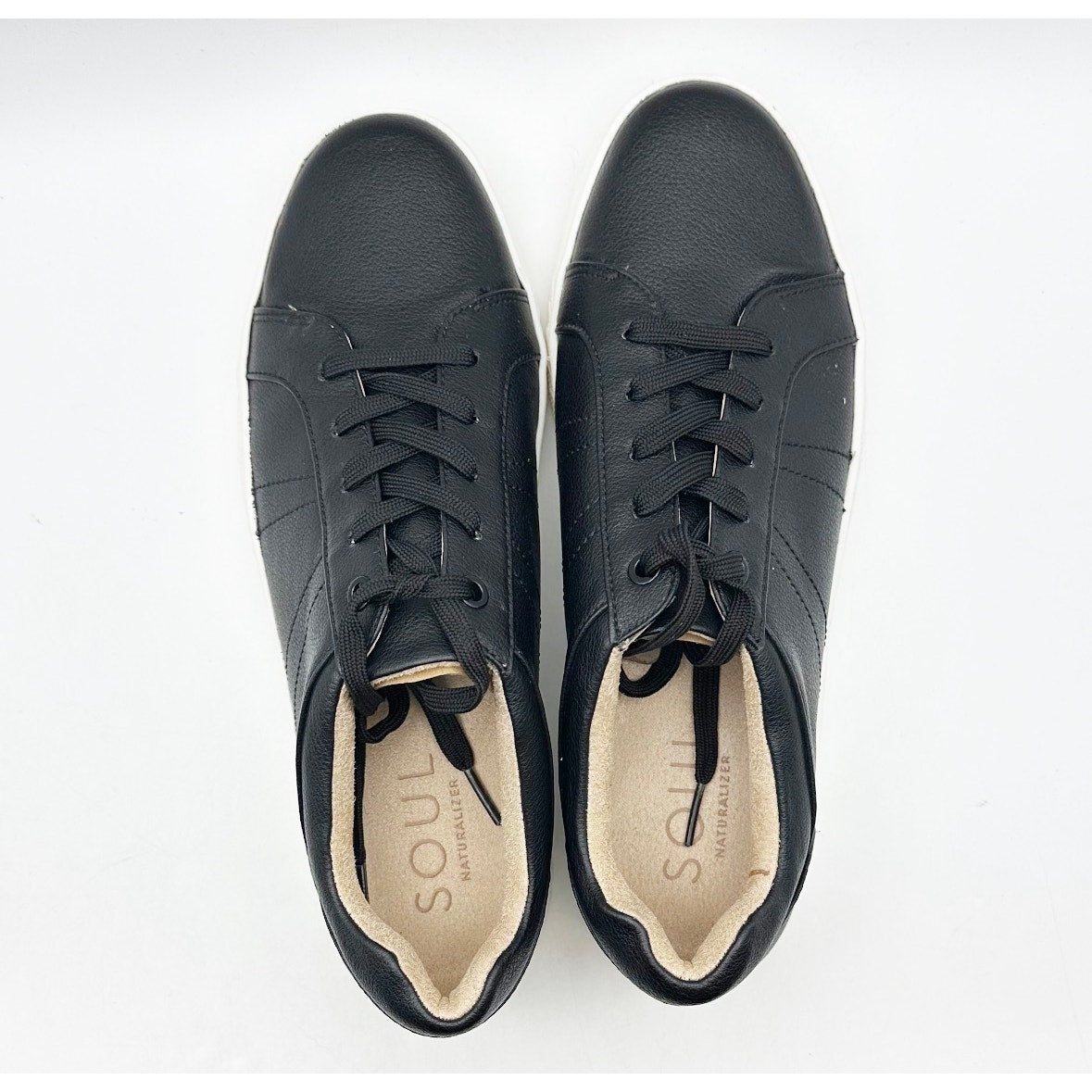 SOUL NATURALIZER Womens Neela Casual Sneakers Size 9.5M Black White NWOB