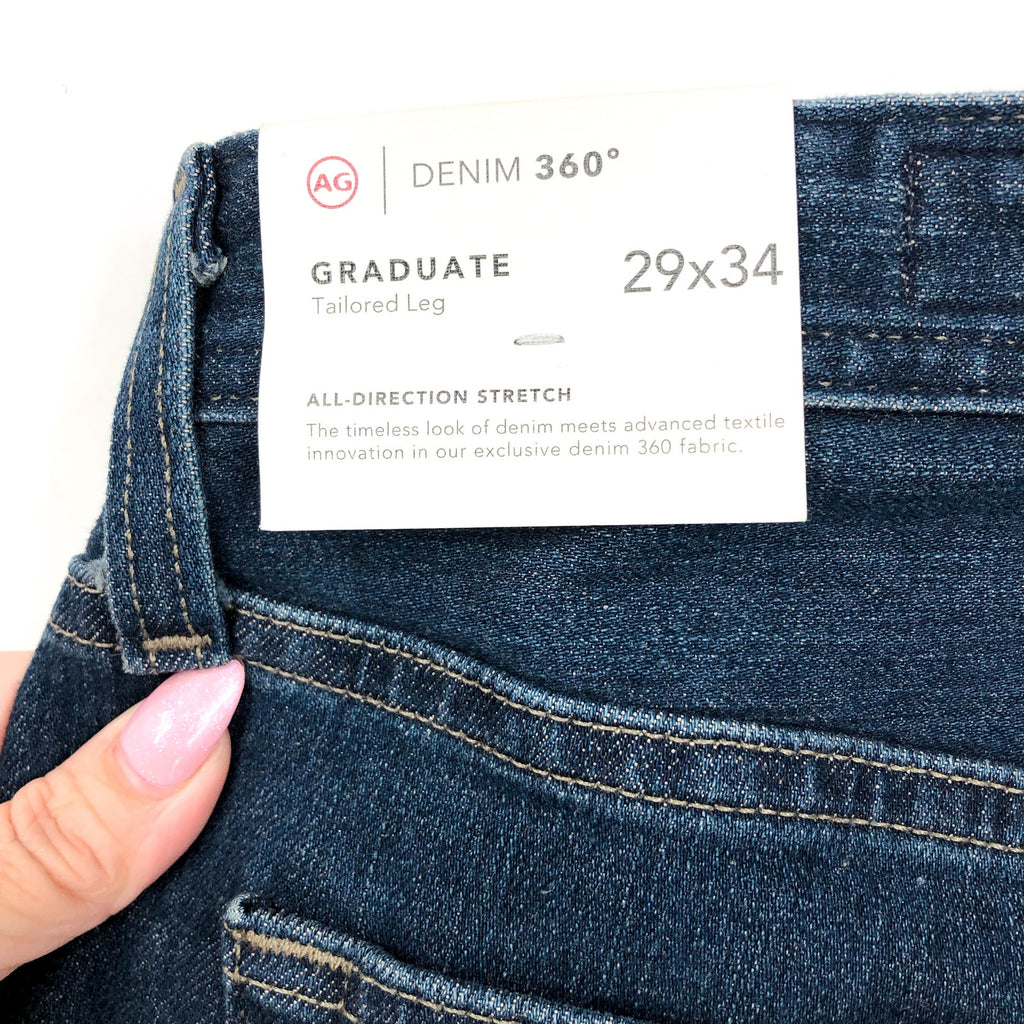 AG ADRIANO GOLDSCHMIED Men's Graduate Tailored Jeans 29x34 Blue Years Porter NWT