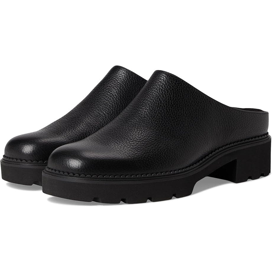 Vionic Womens Fairfax Clogs US 6.5 M EU 36.5 Black Vegan Leather Slip On NIB