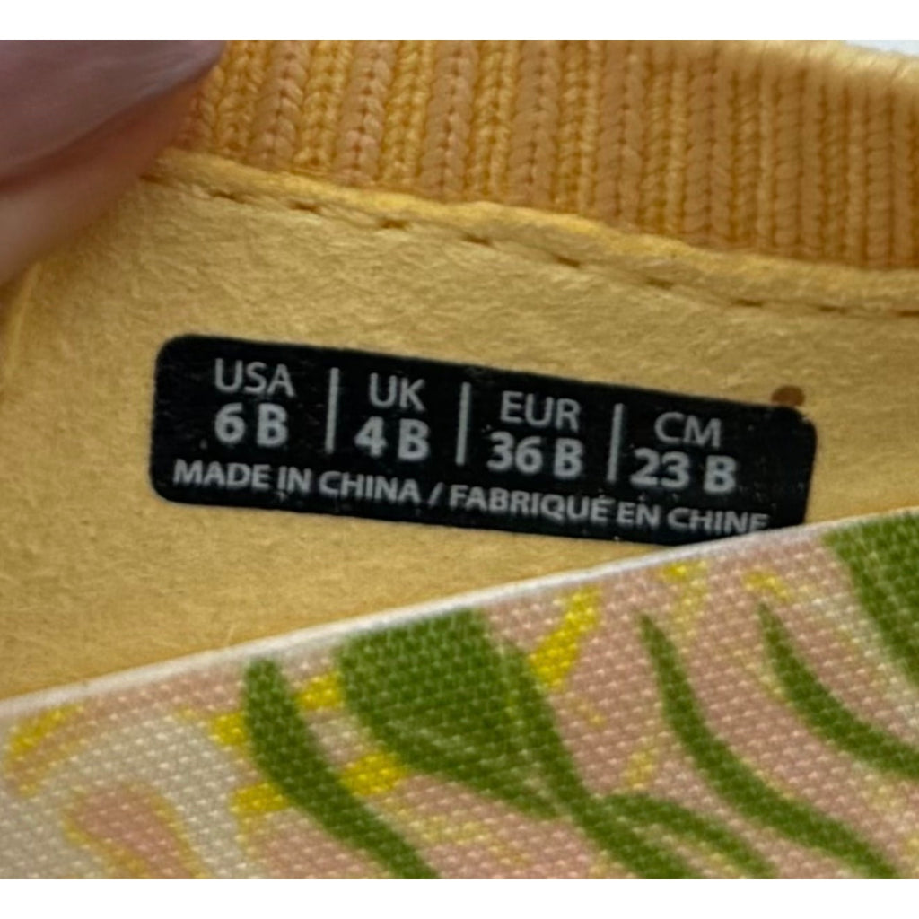 Spenco Women's Blissful Casual Shoes Size 6 Sundress Yellow Slip On Mule NIB