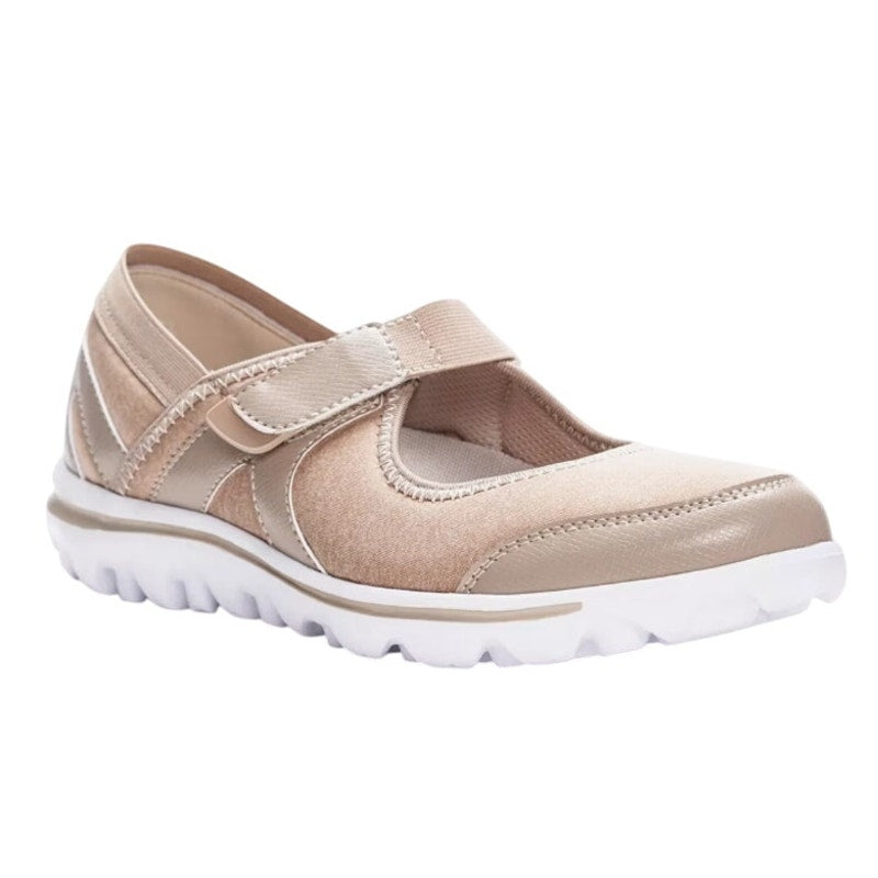 Propet Womens Onalee Mary Jane Shoes US 7 Narrow Beige Casual Flats Diabetic NIB