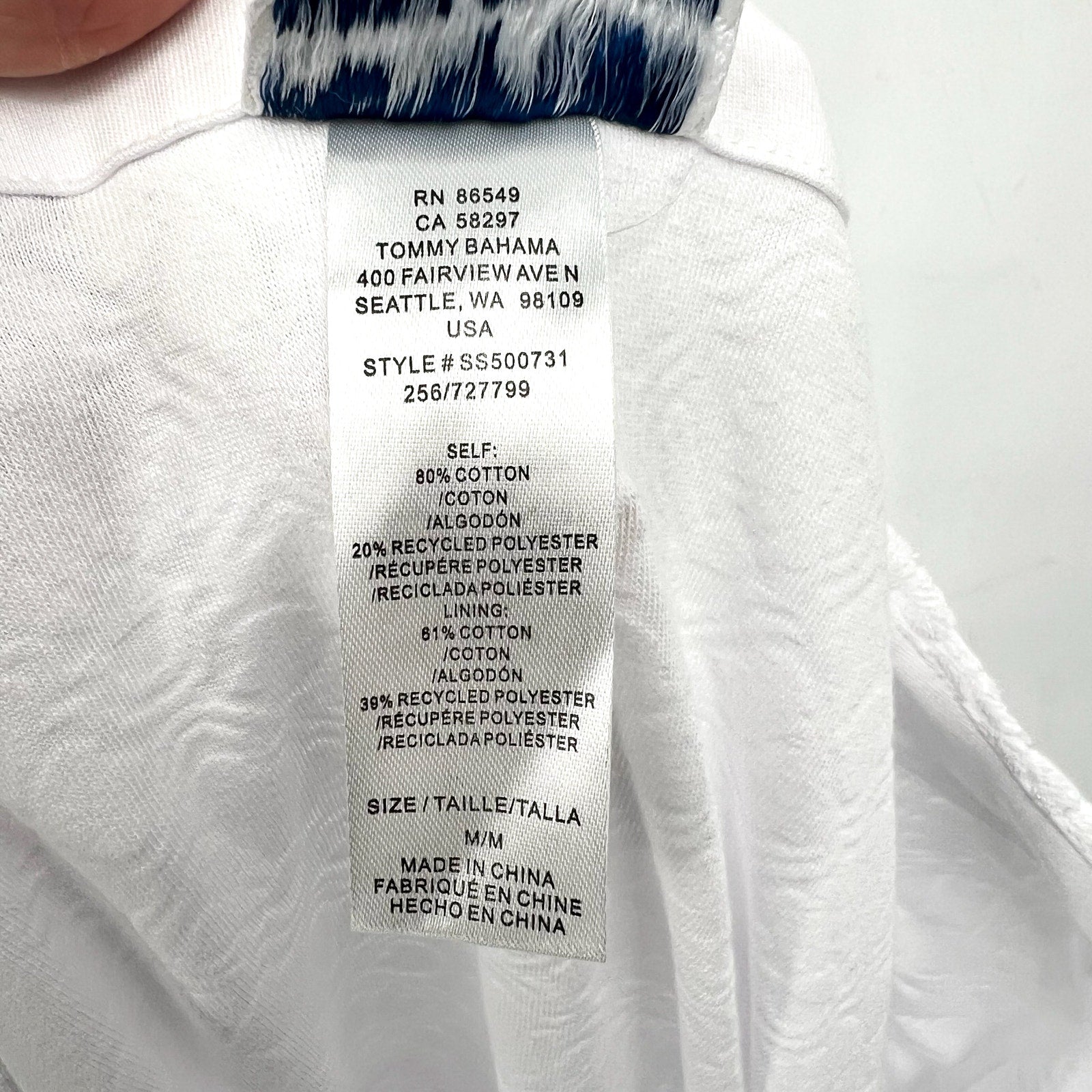 TOMMY BAHAMA Terry Romper Cover Up Medium White Side Tie Textured Spa NWT