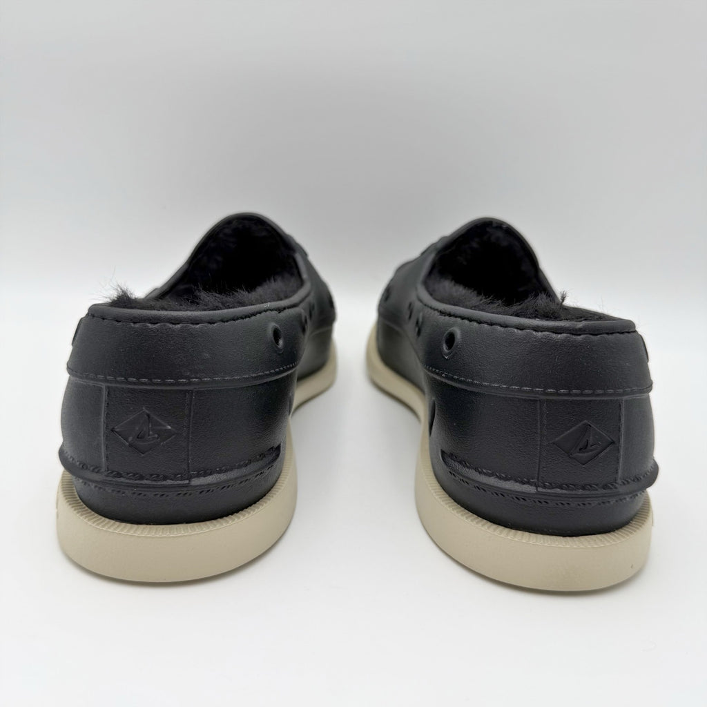 Sperry Mens Original Float Cozy Boat Shoes Size 8 EU 41 Black NWOB
