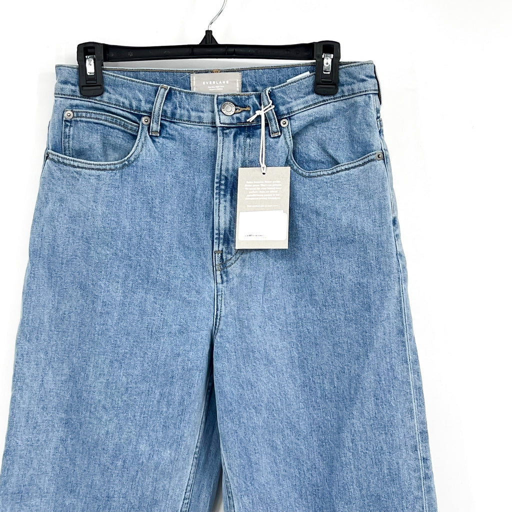 EVERLANE Women's The Way-High Jeans Size 28R US 6 Light Indigo Blue Denim NWT