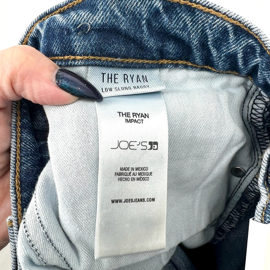 JOE'S JEANS Women's The Ryan Drawcord Jeans Size 32 Blue Impact Wide Leg NWT