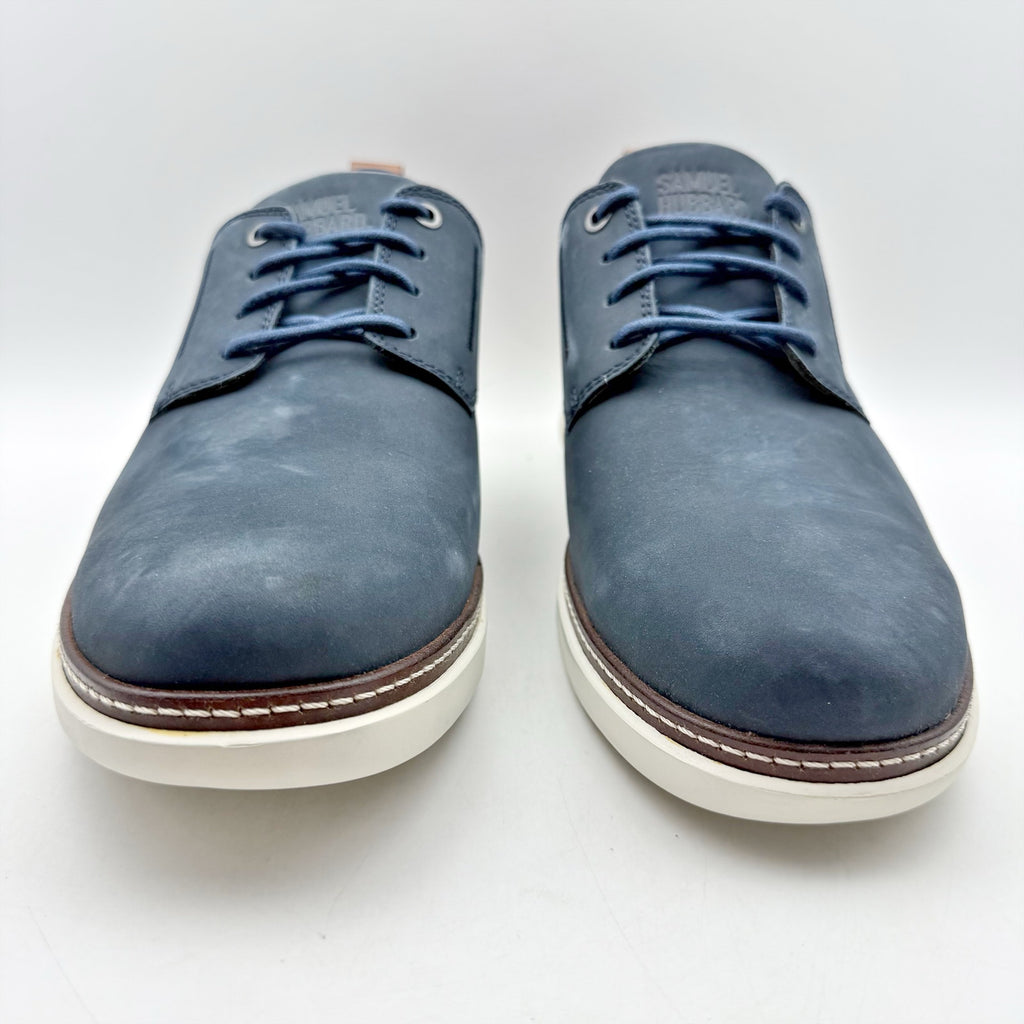 Samuel Hubbard Mens Rafael Lace Up Sneakers US 11.5 Wide Blue Navy Nubuck NWOB