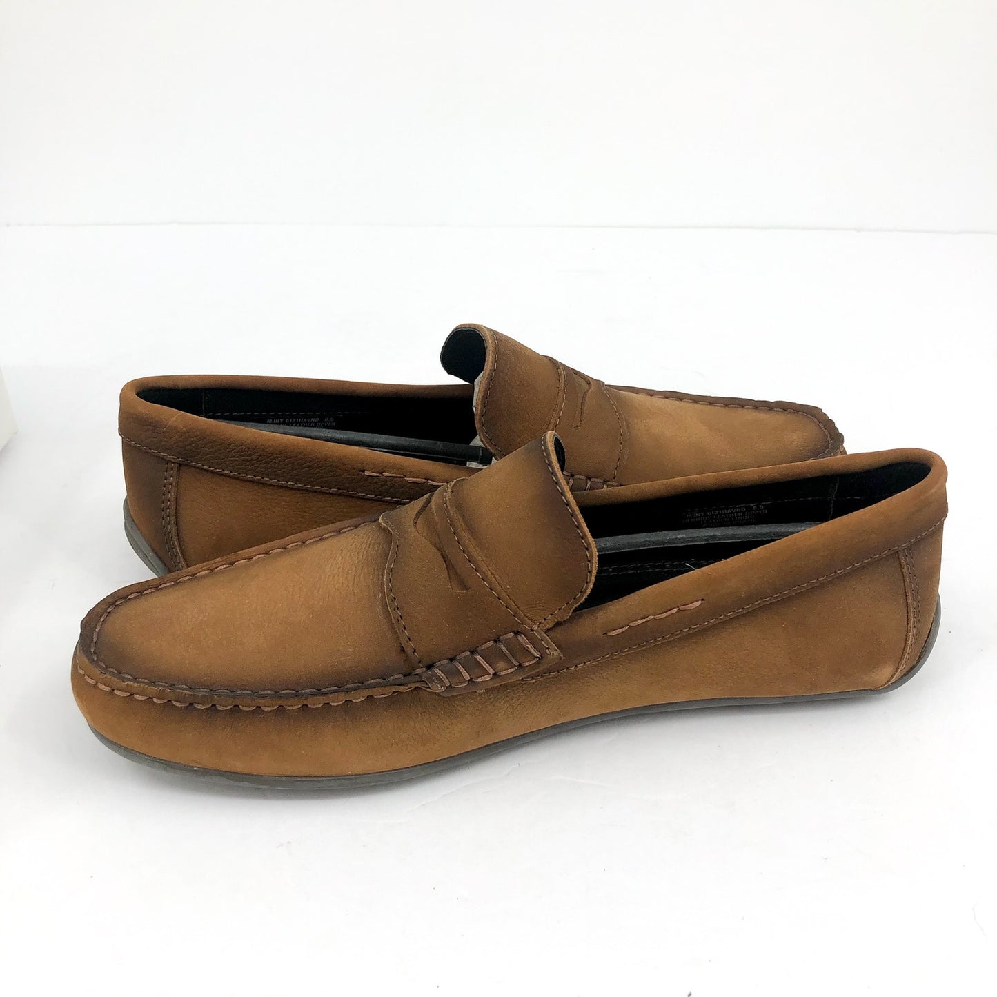 MARC JOSEPH NEW YORK Men's Nebraska Loafer 8.5 Havana Nubuck Leather Casual NIB