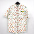 MAGELLAN OUTDOORS Laguna Madre Luchador Fishing Shirt Small White Multi NWOT