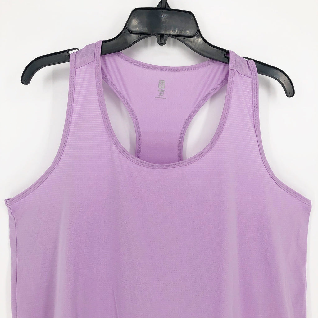 IDEOLOGY Womens Workout Tank Top 2X Crocus Petal Purple Racerback Scoop Neck NWT