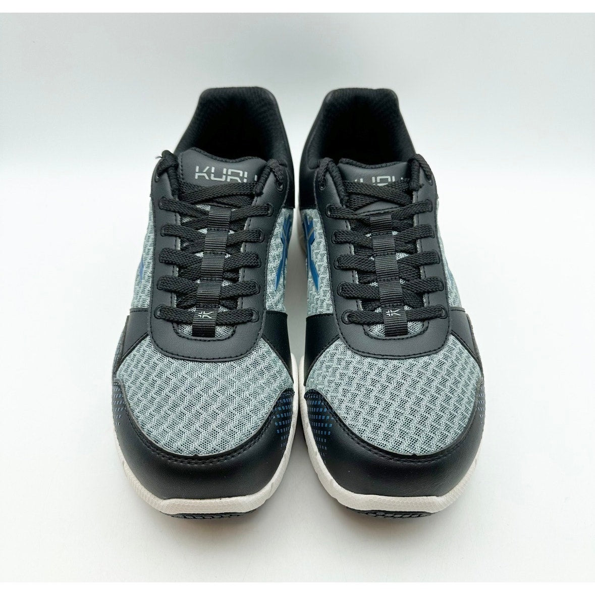 KURU Mens Quantum Athletic Shoes Size 8.5 WIDE Black White Gray Sneakers NWOB