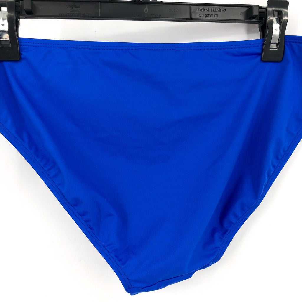 LAUREN RALPH LAUREN Womens Ring Bikini Bottoms Size 10 Royal Blue Beach Club NWT