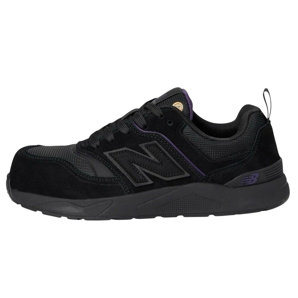New Balance Womens Elite Lite Work Shoes US 7.5 Black Purple CT SR Sneakers NIB