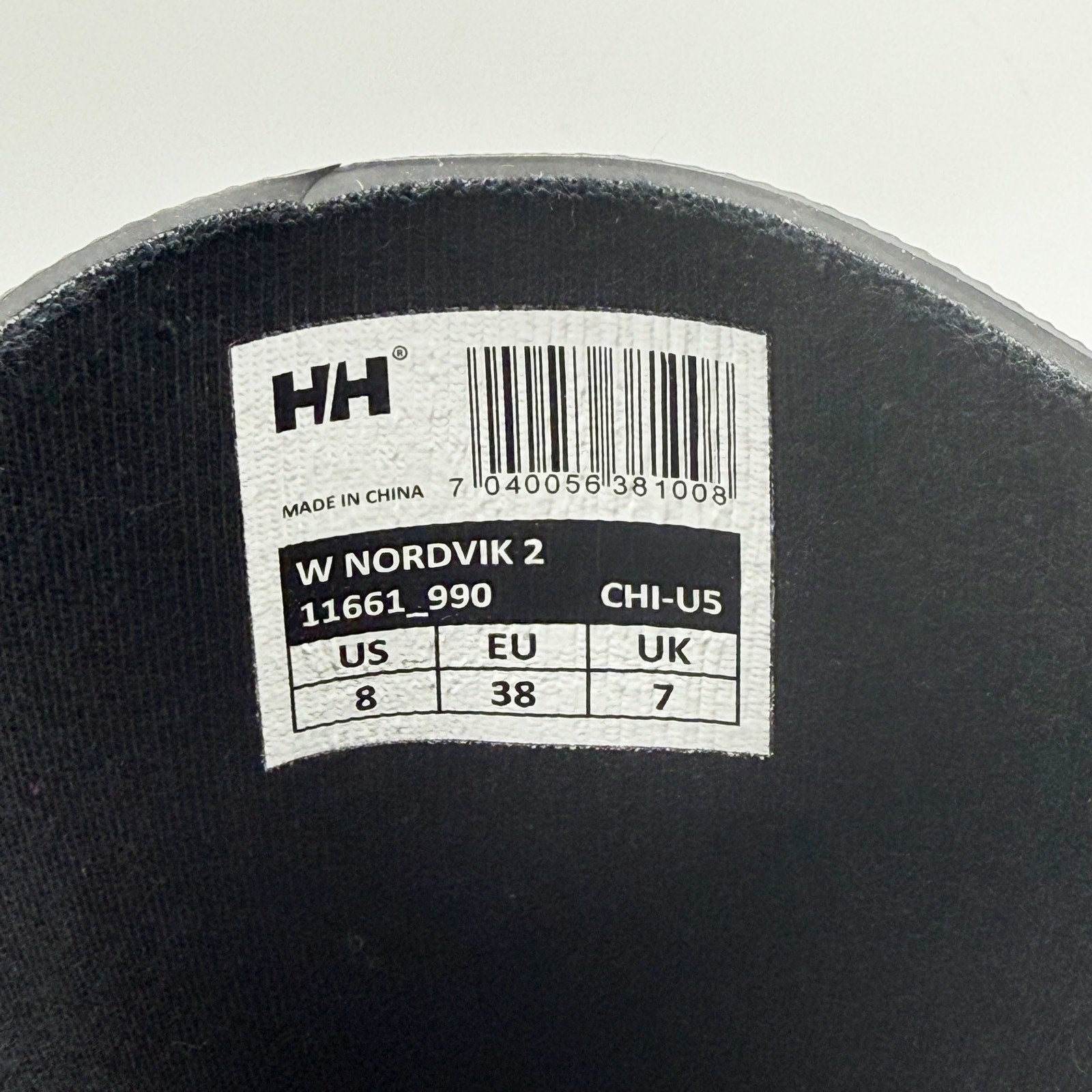 Helly Hansen Womens Nordvik 2 Rain Boots US 8 EU 38 Black White NWOB