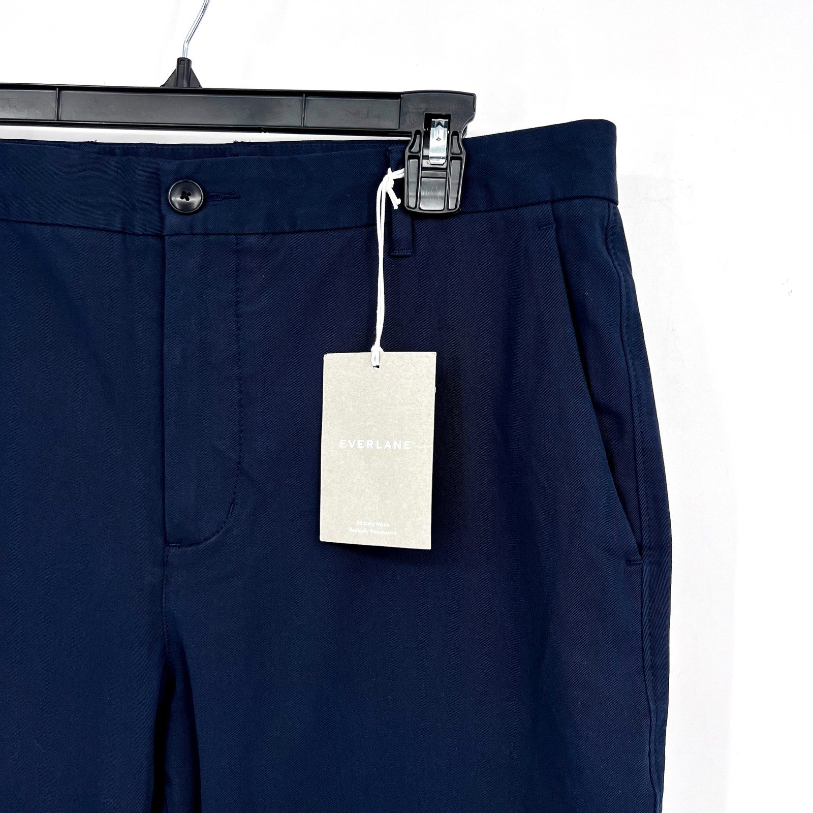 EVERLANE Men's Uniform Performance Chino 31x30 Navy Blue Slim Fit Pants NWT